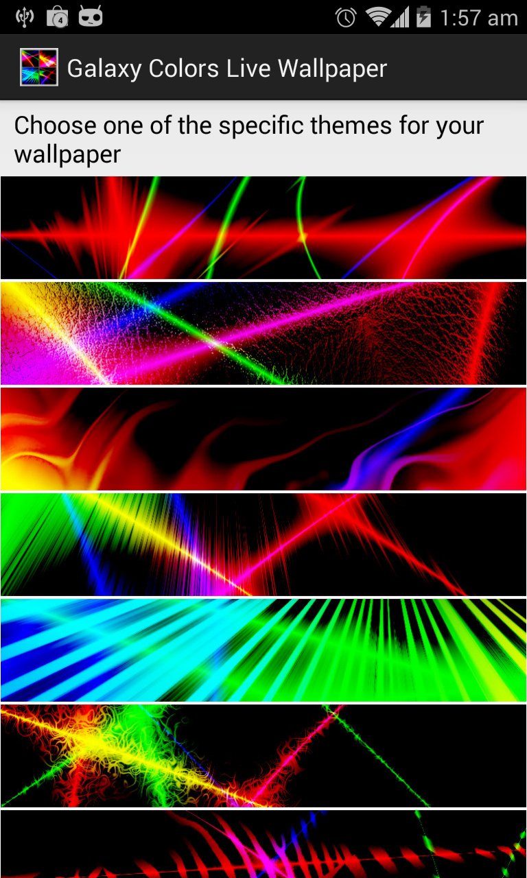 Galaxy Color Live Wallpaper