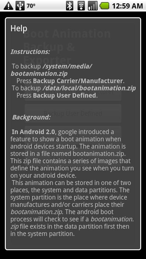 Boot Animation Backup