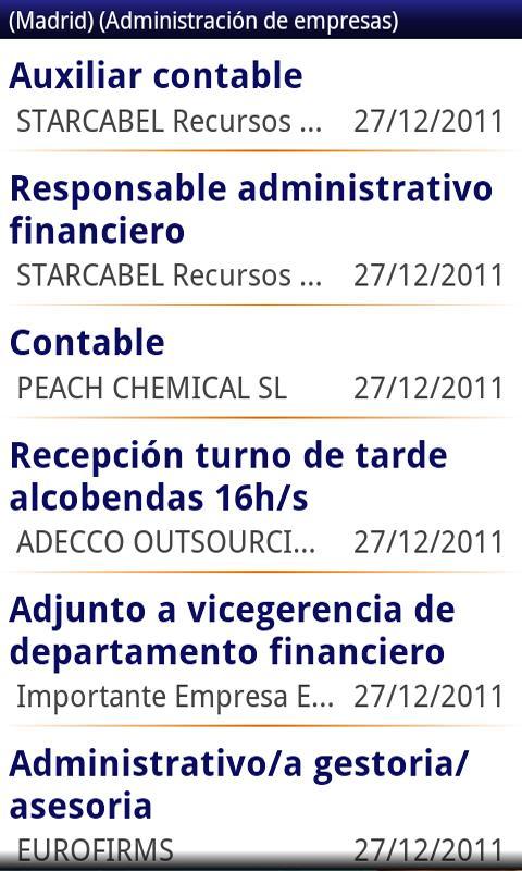 InfoJobs RSS Reader