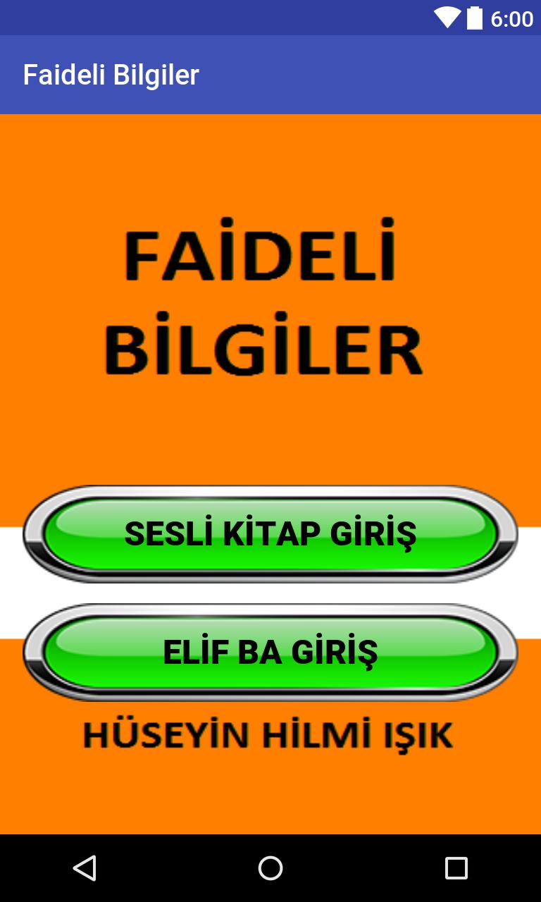 Faideli Bilgiler & Elif Ba