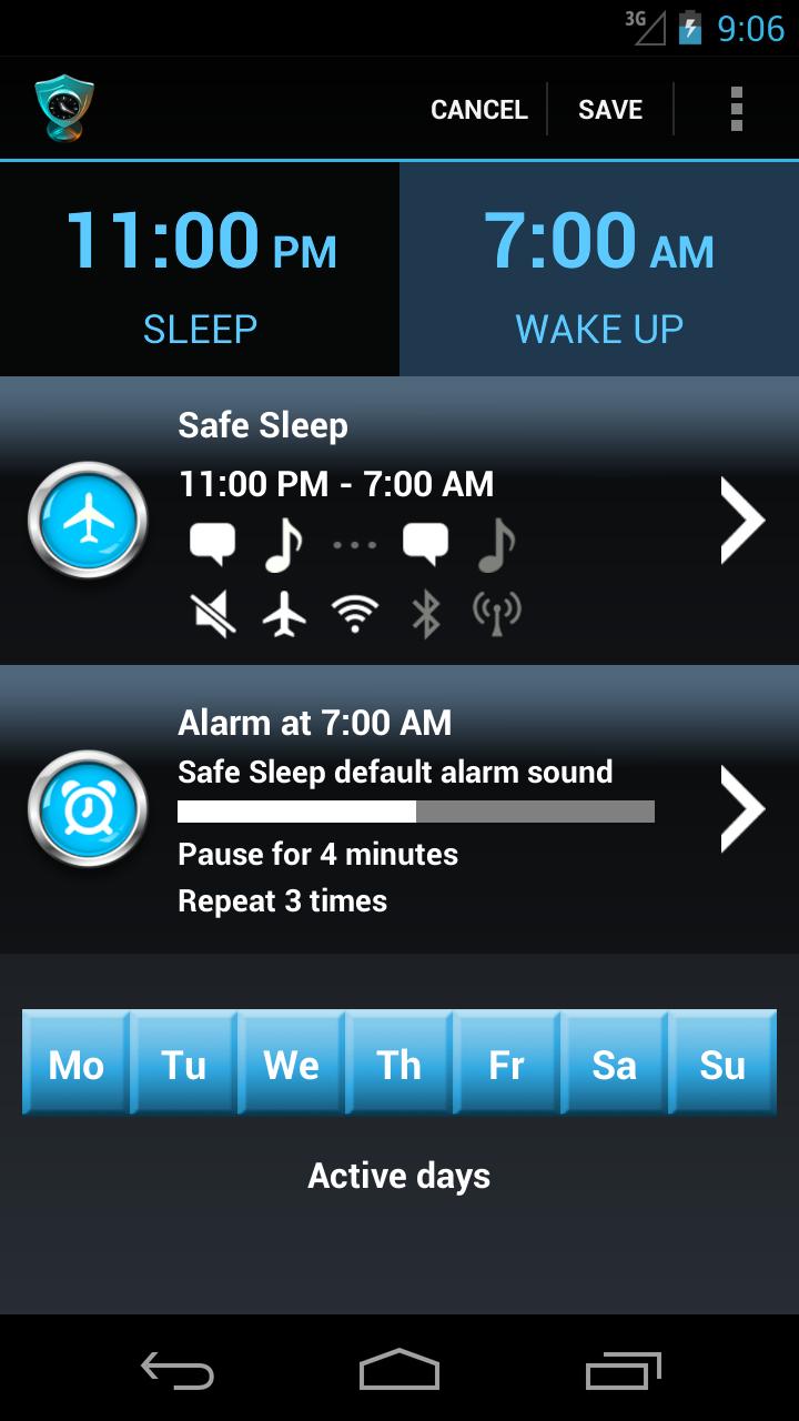 Safe Sleep - Alarm Clock !