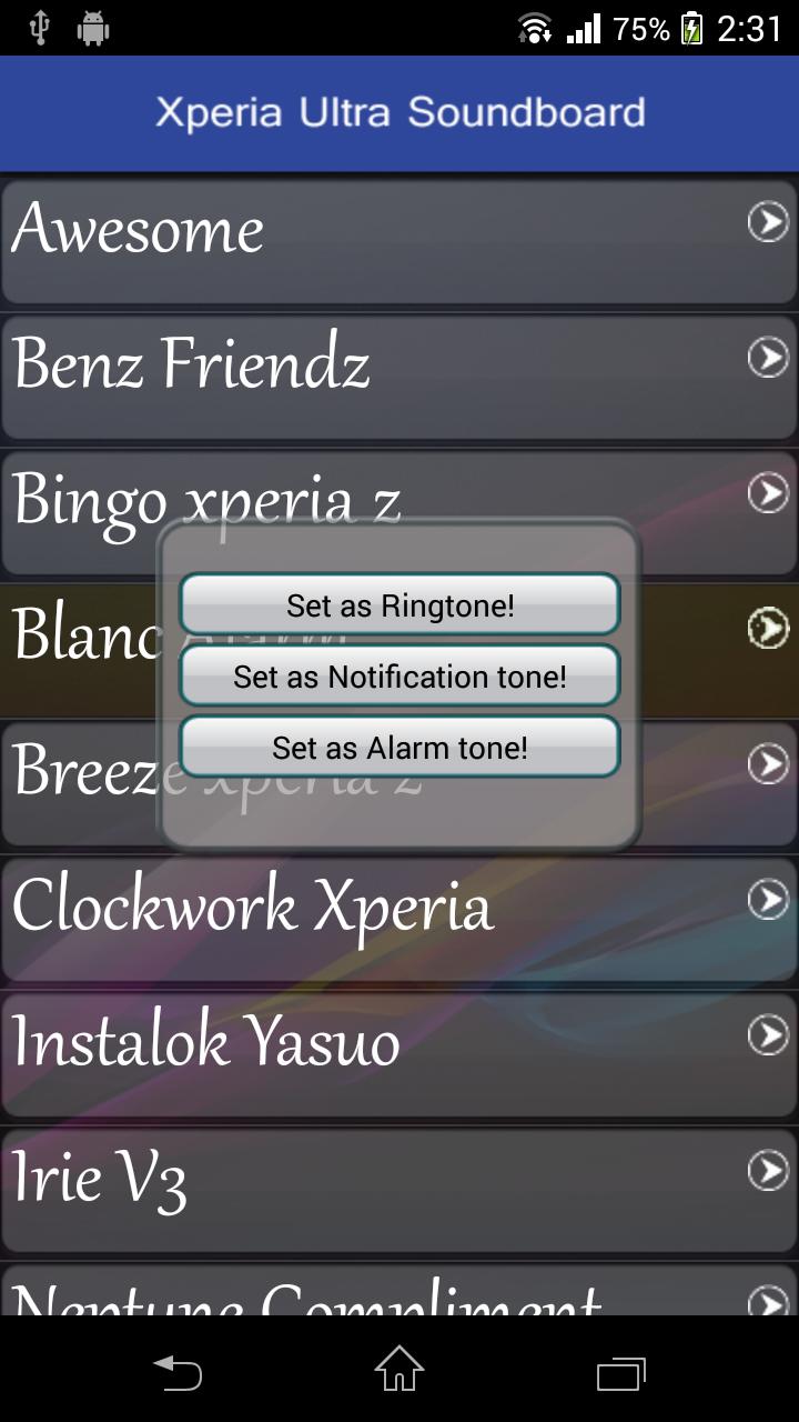 Xperia Ultra Soundboard