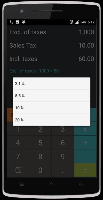 Sales tax Calculator