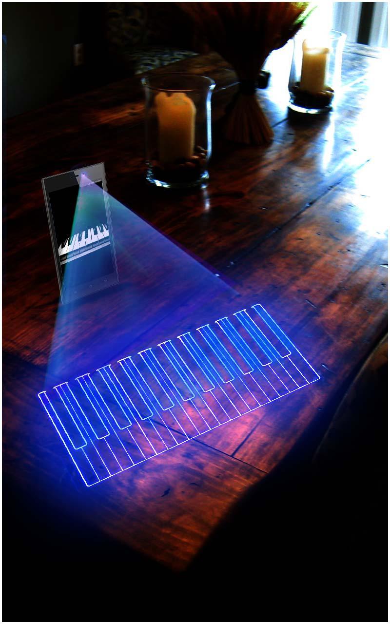 Hologram 3D Piano Prank