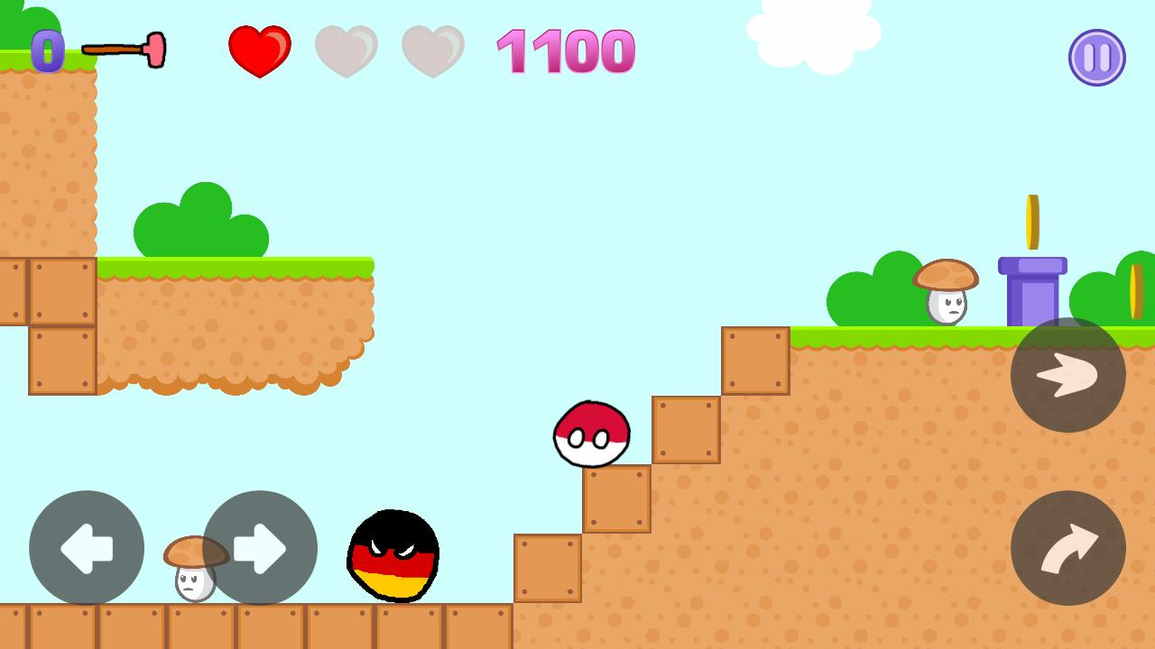 Polandball Platformer Game