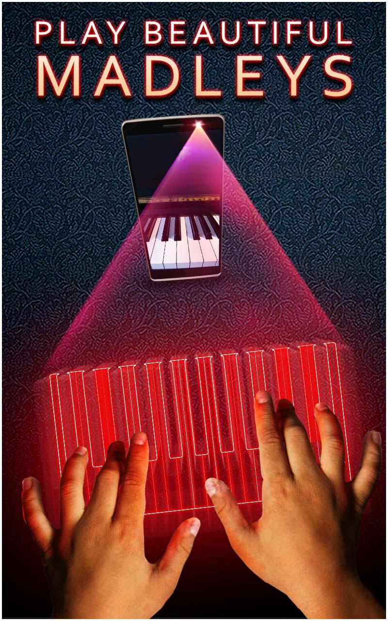 Hologram 3D Piano Prank