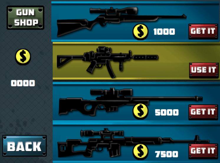 Sniper 2D retro