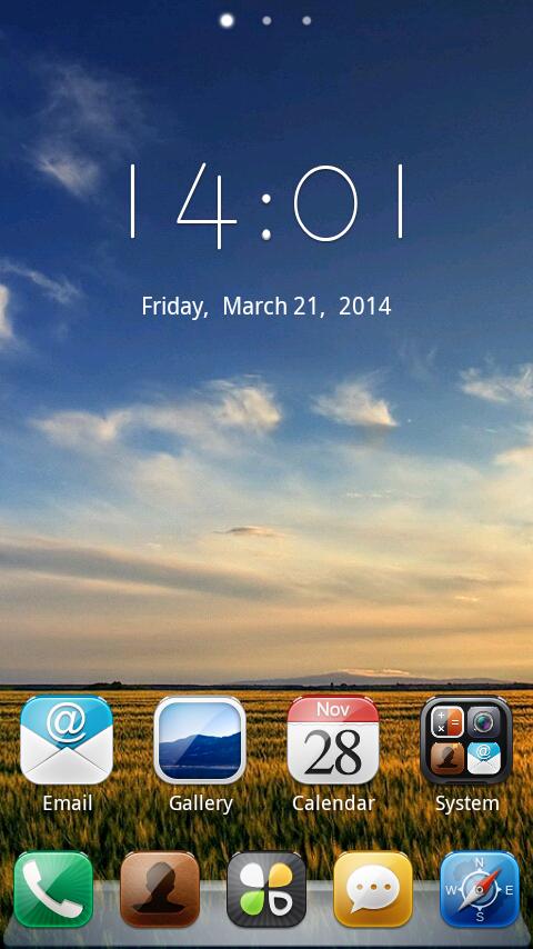 Galaxy GO Launcher Theme