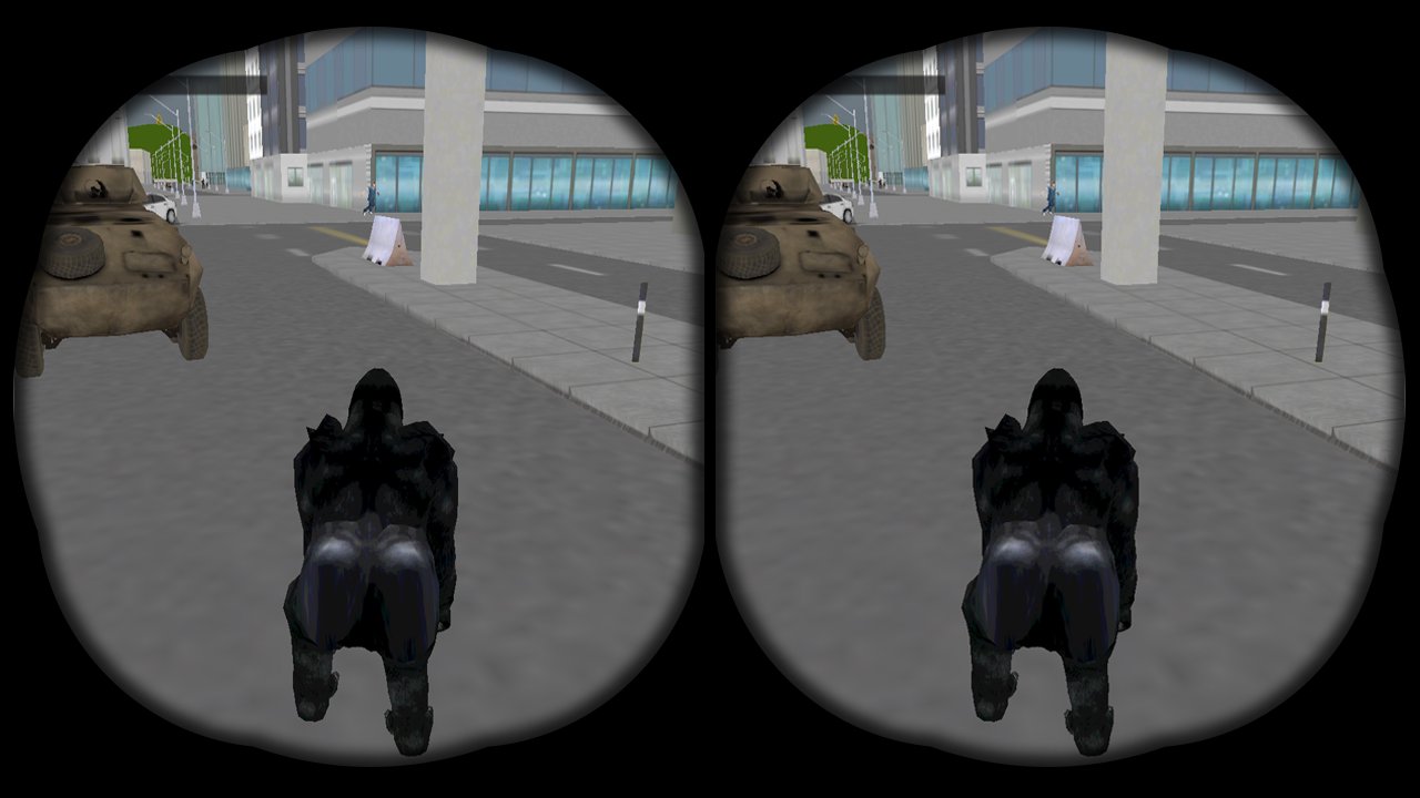 VR Angry Gorilla Rampage 3D :Google Cardboard Game