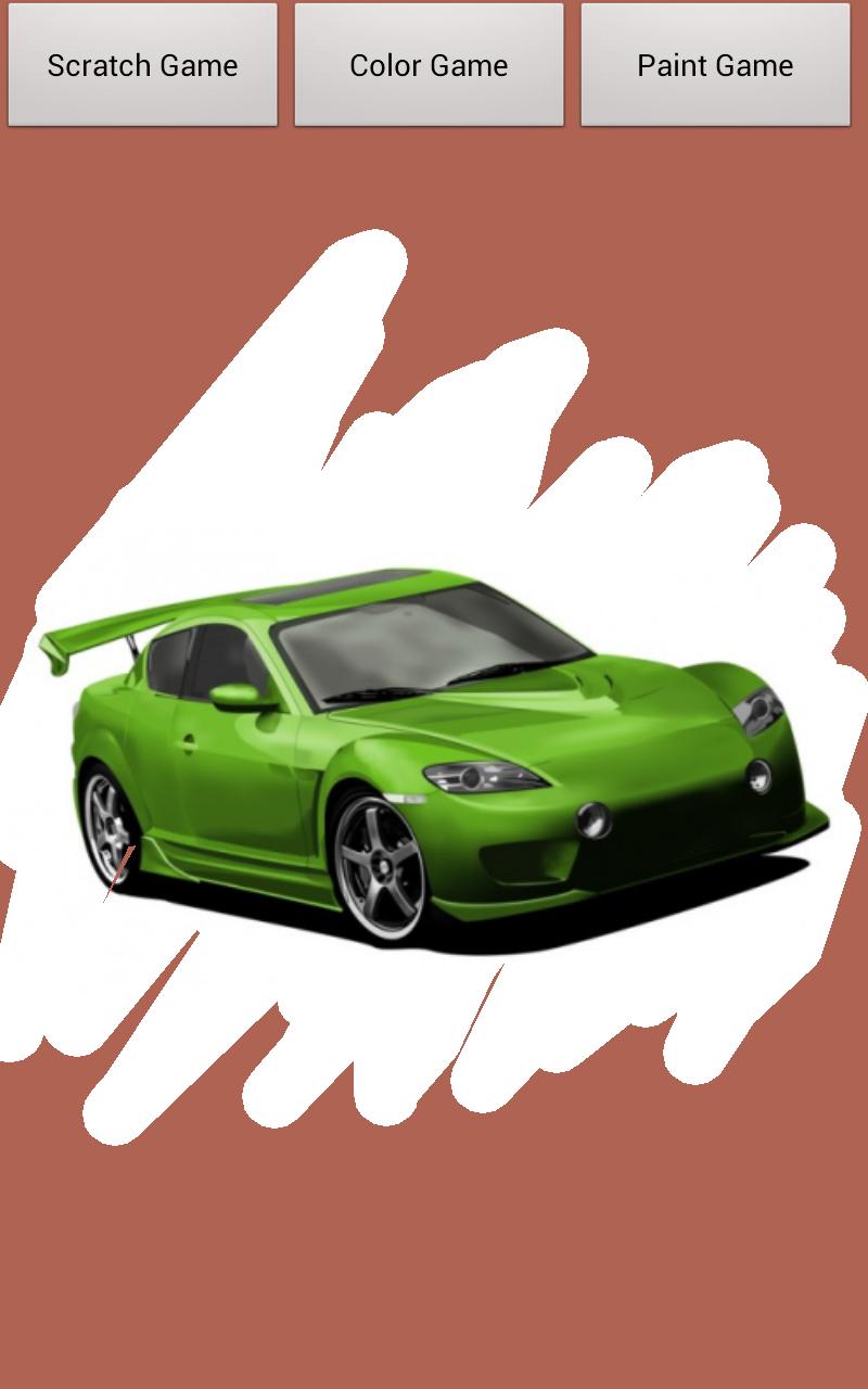 Car Scratch Game for Kids Free