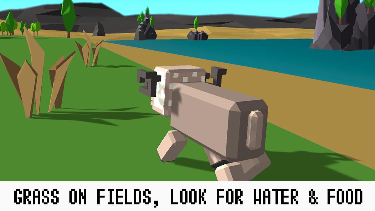 Pixel Sheep Survival Simulator