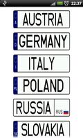 Vehicle registration plates