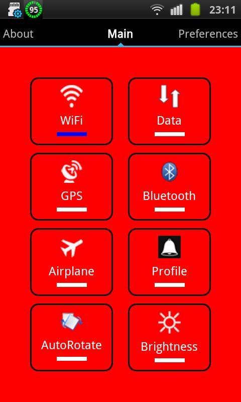 Power & Settings Control