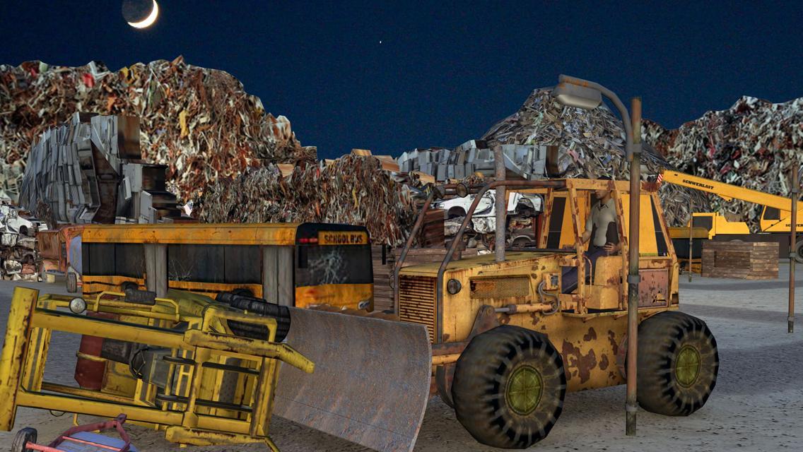 Junk Yard Truck Driver Parking