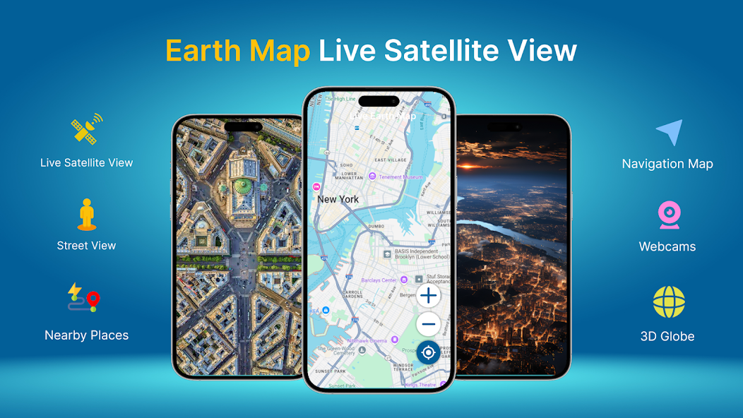 Earth Map: Live Satellite View