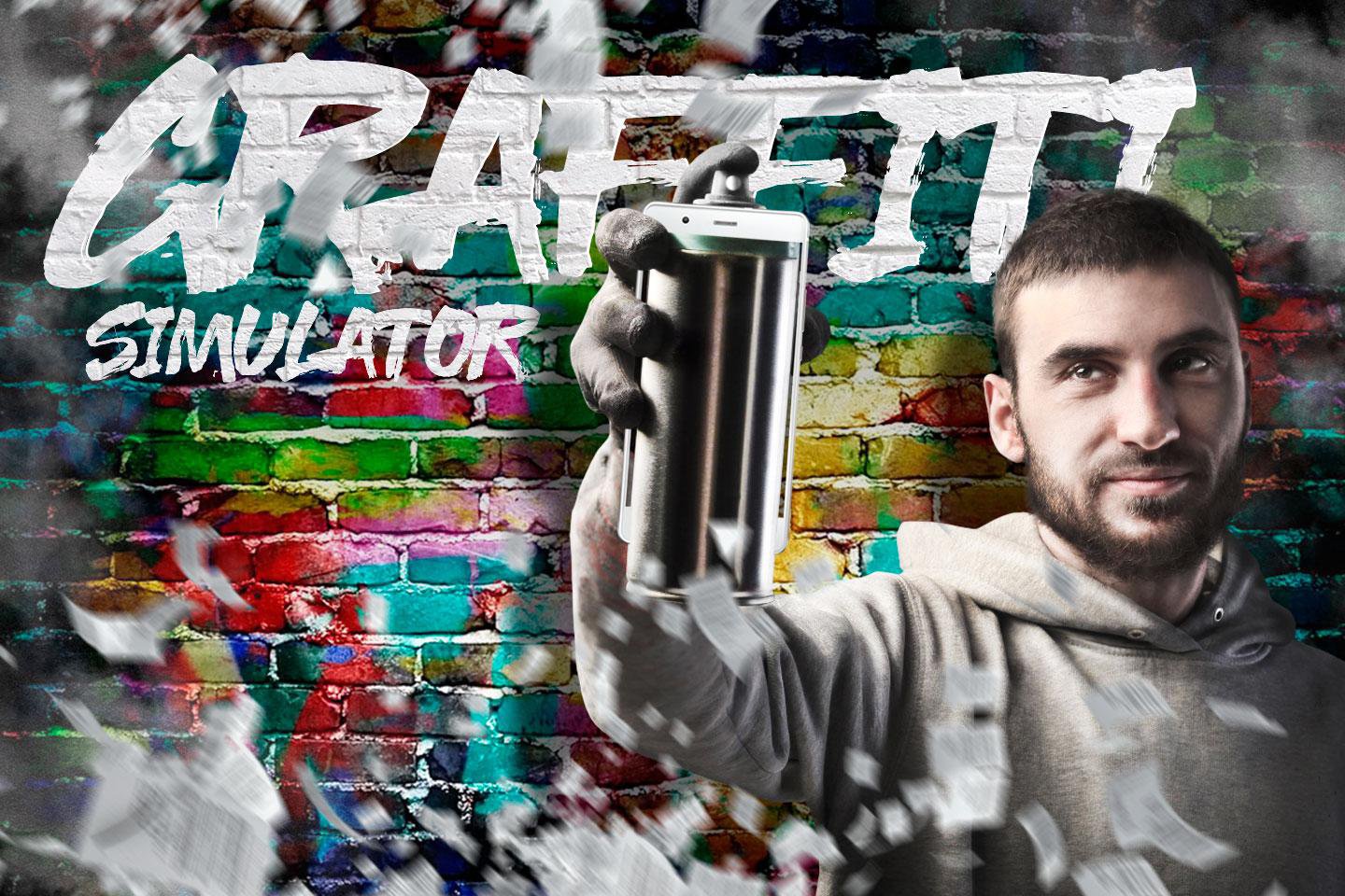 Graffiti spray simulator