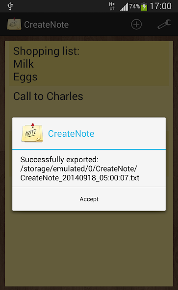 CreateNote