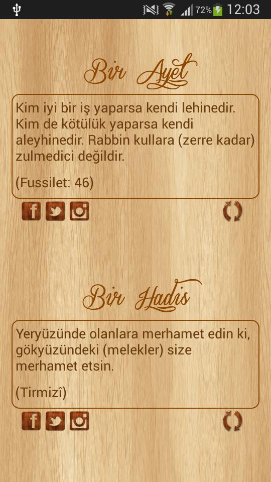 Bir Ayet Bir Hadis
