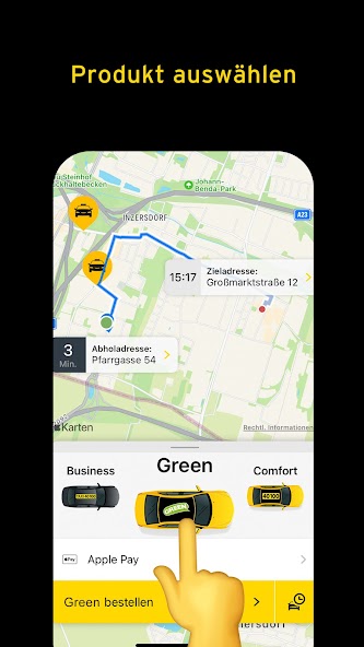 Taxi 40100 zum Fixpreis fahren