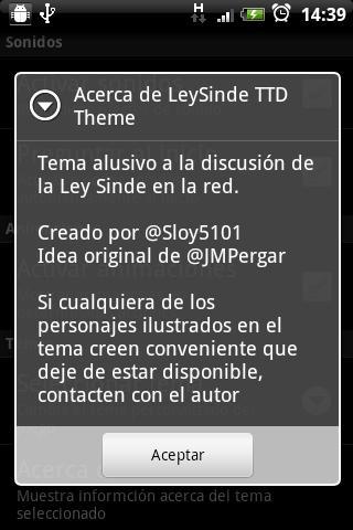 LeySinde TicTacDroide Theme