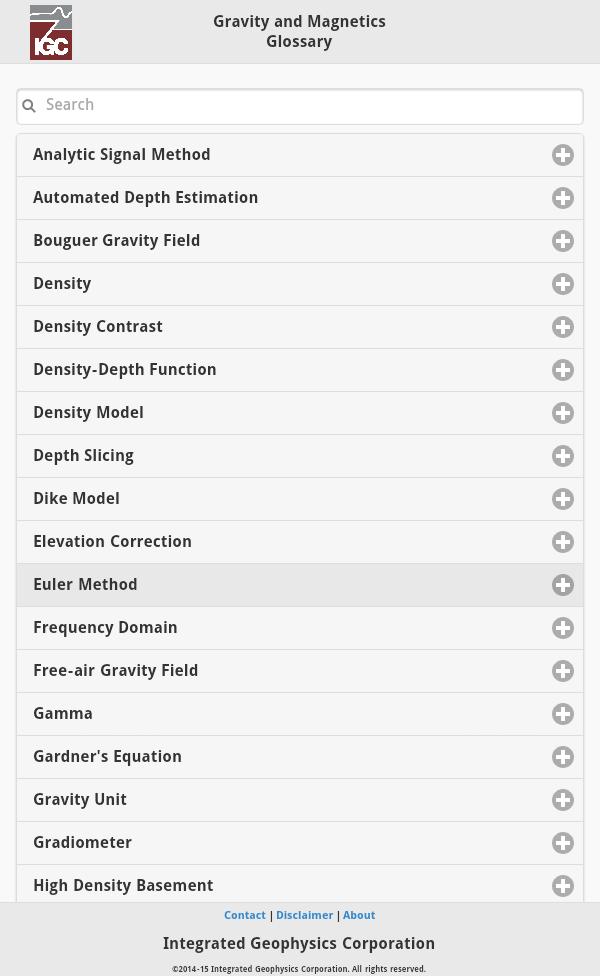 IGC Glossary
