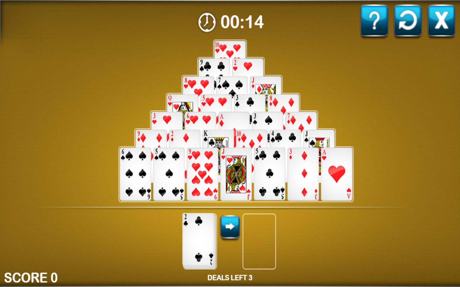 Pyramid Solitaire Card