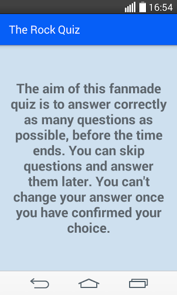 The Rock Quiz