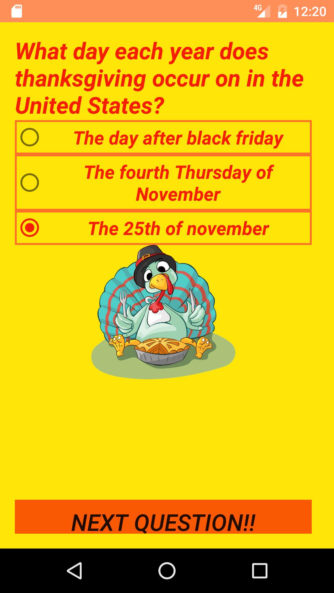 Thanksgiving Trivia