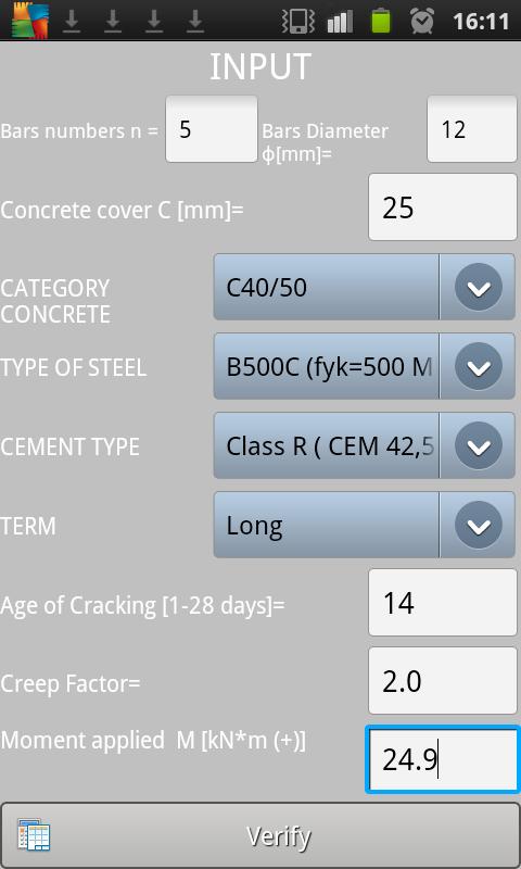 Check cracking concrete