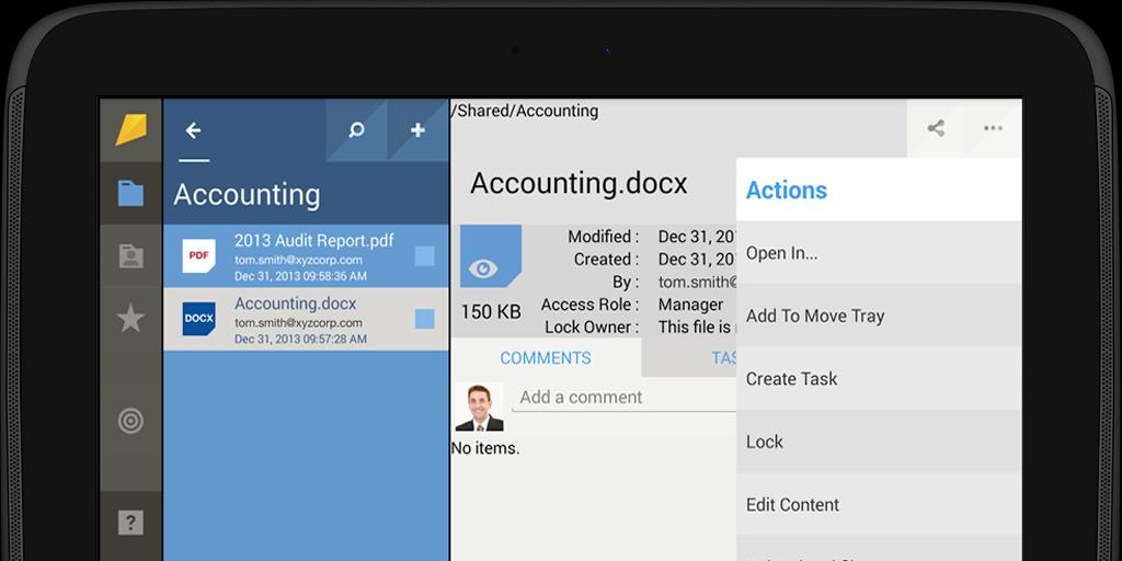 kiteworks for Blackberry