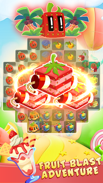 Juice cube: Match 3 Fruit Game