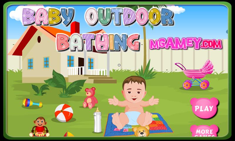 Baby Outdoor Bathing
