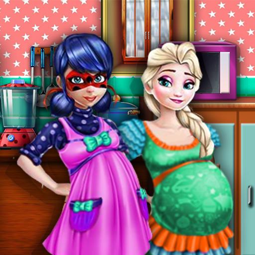 Ice Queen & Ladybug Pregnant Day Care