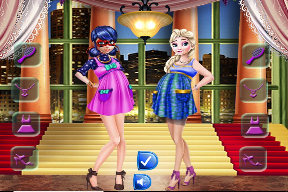 Ice Queen & Ladybug Pregnant Day Care