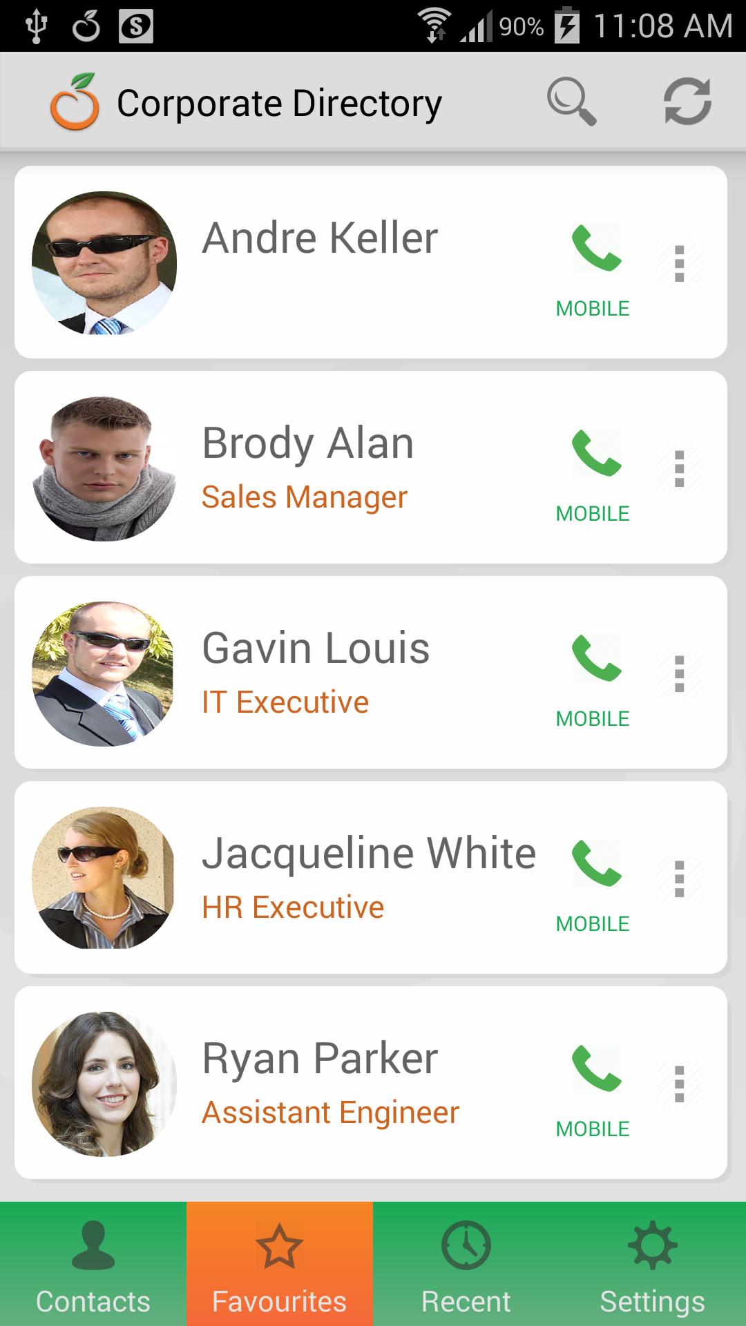 OrangeHRM Corporate Directory