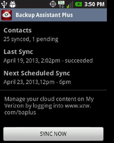 Backup Assistant Optimus Zone