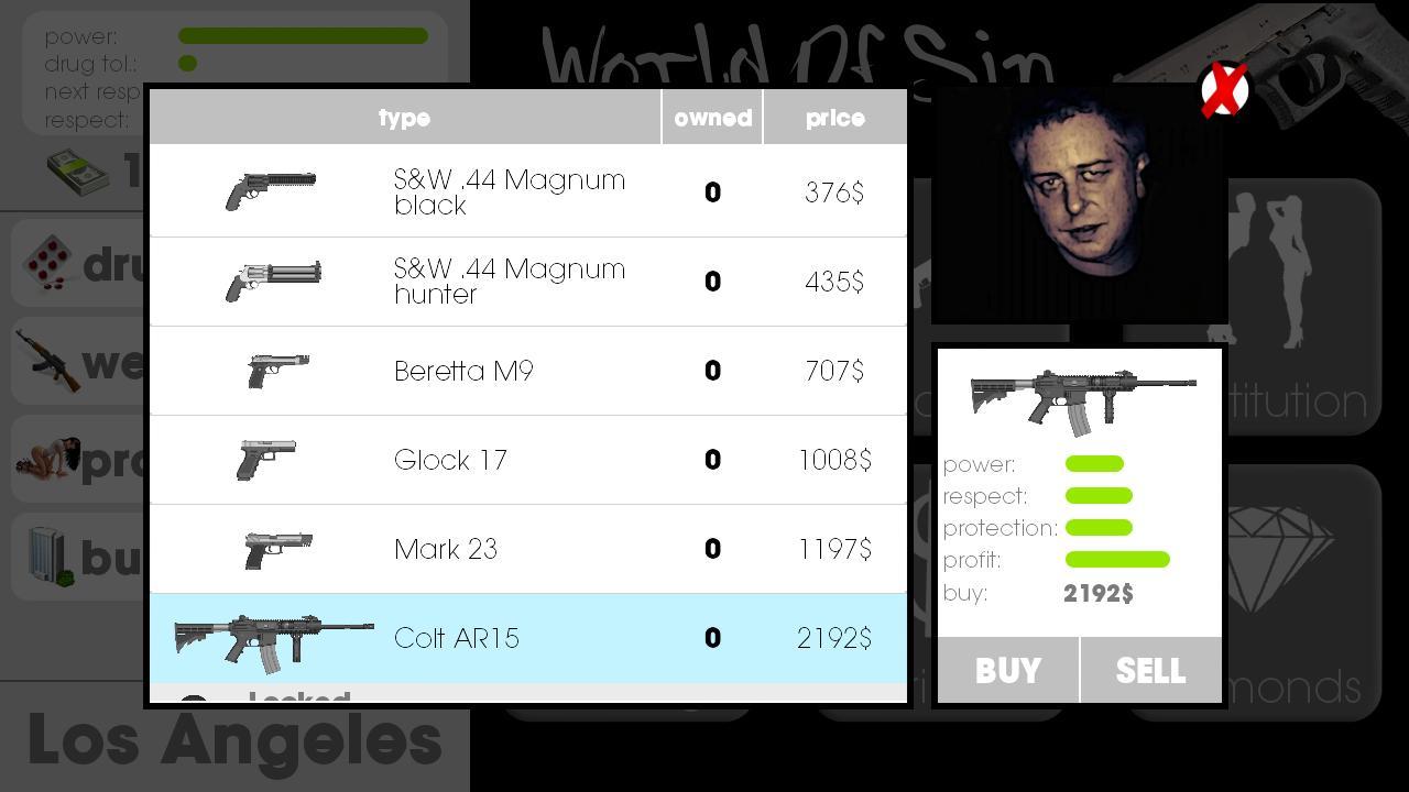 World Of Sin game-beta