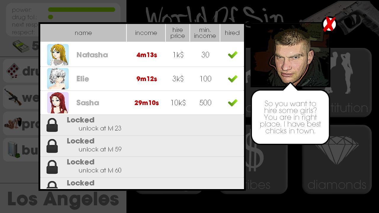 World Of Sin game-beta