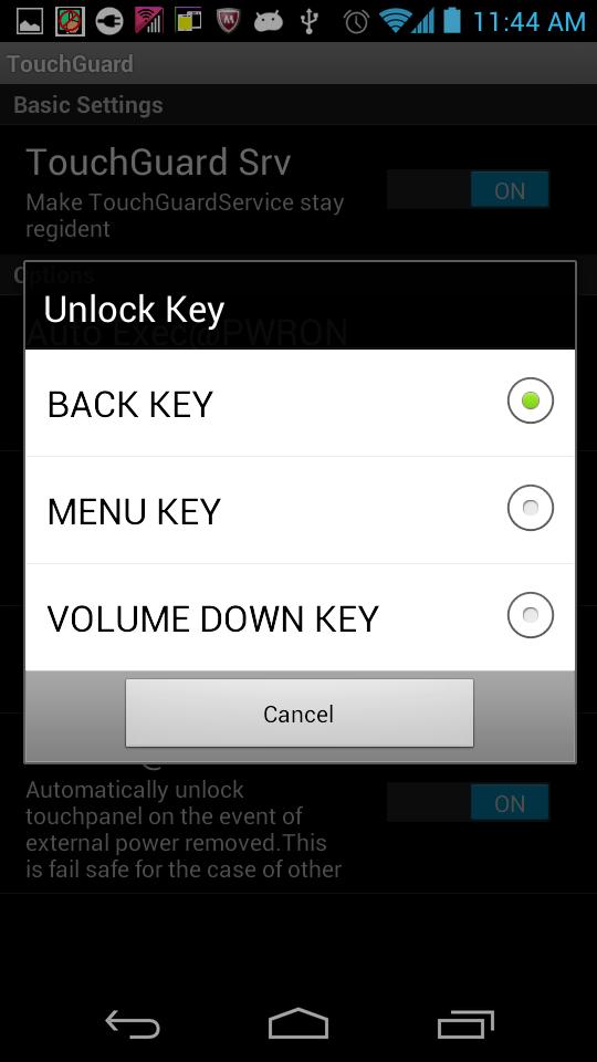 TouchGuard(touch panel lock)