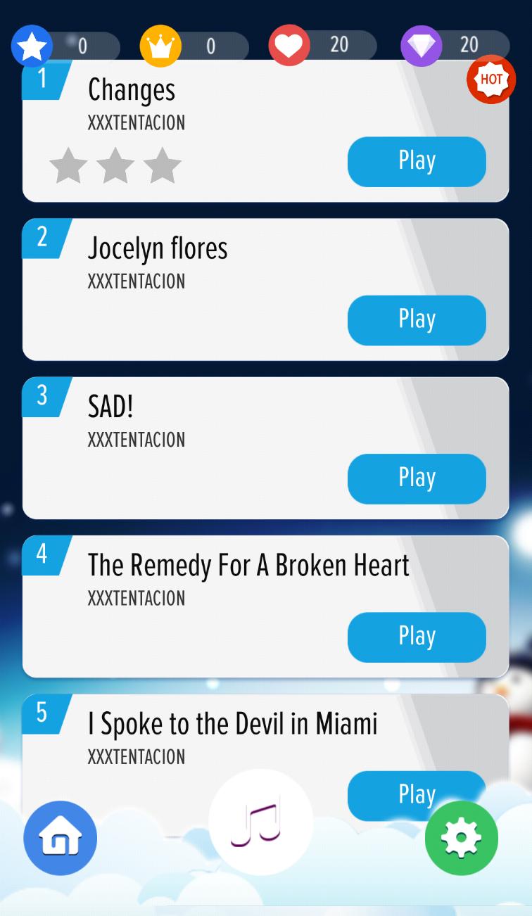 XXXTENTACION Piano Magic Tiles