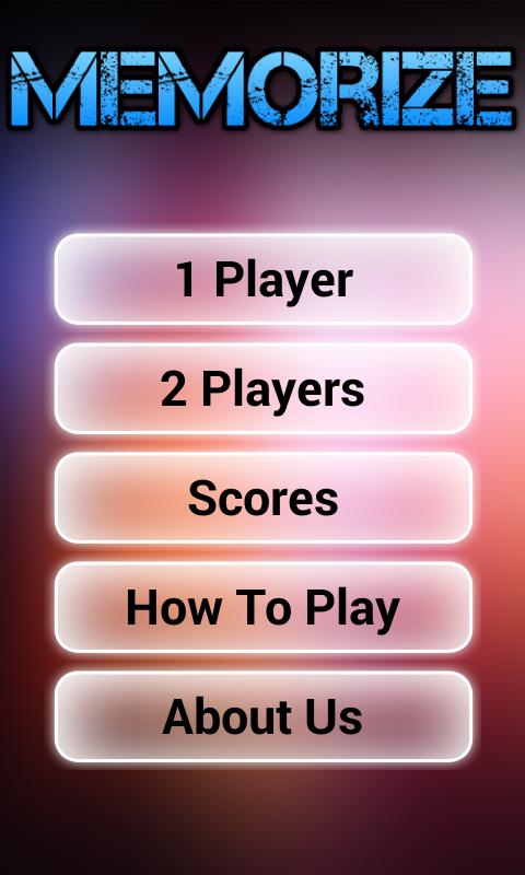 Memorize-2players