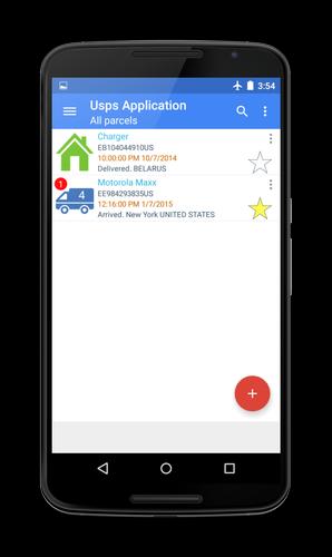 Tracking parcels for USPS