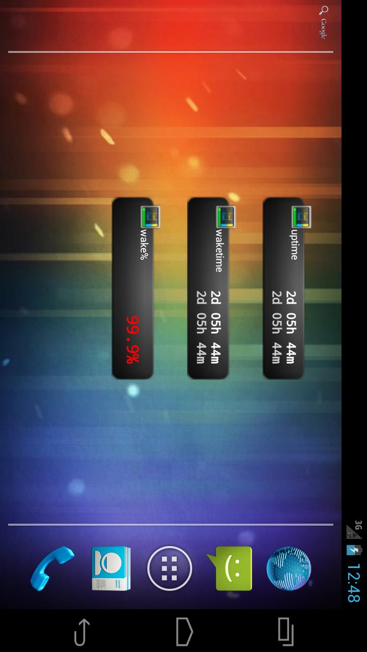 Uptime widget