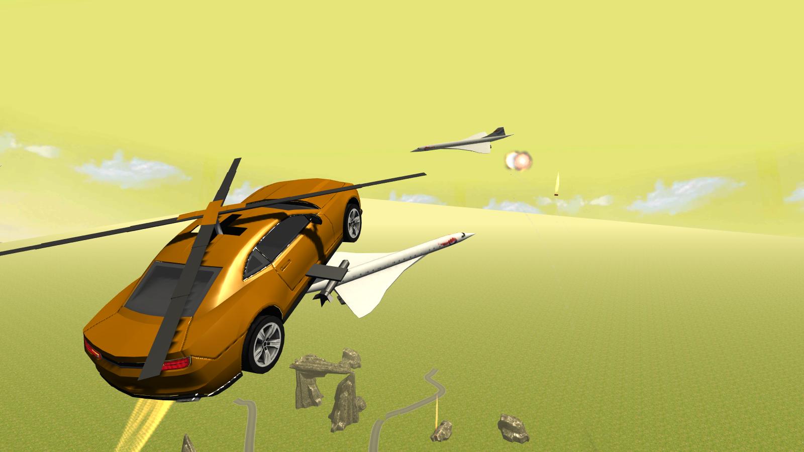 Flying Muscle Helicopter Car