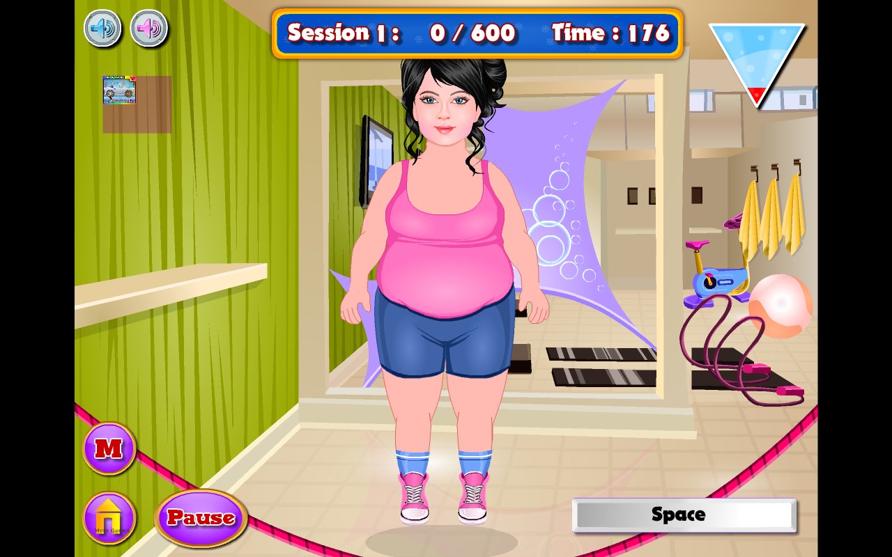Fat To Slim Fitness Girl Game