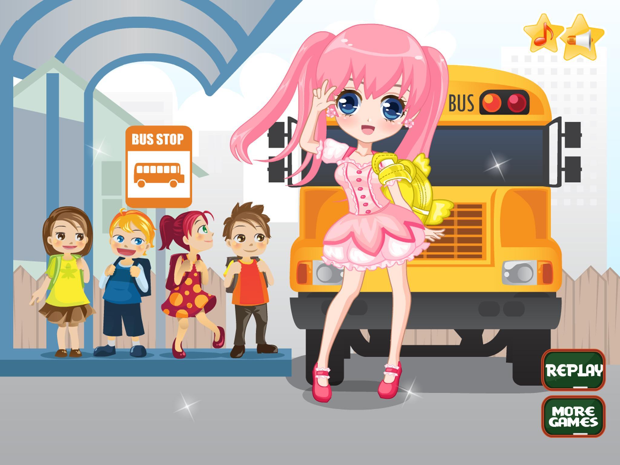 Fashion School Girl Dress Up