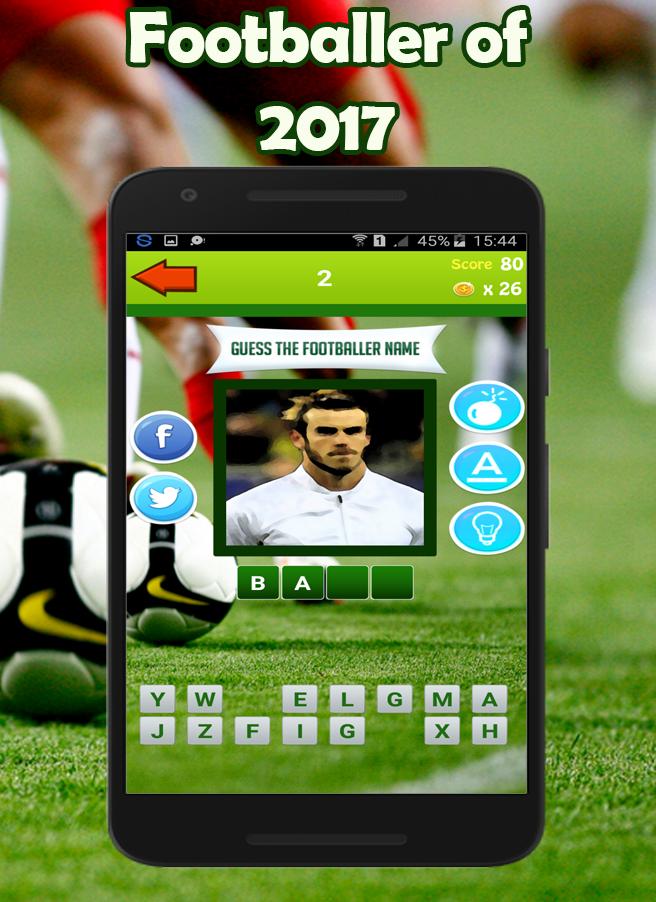 Football Player Quiz 2017