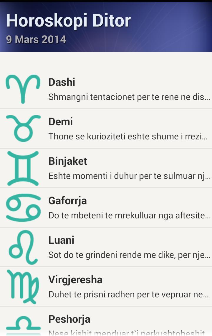 Horoskopi shqip