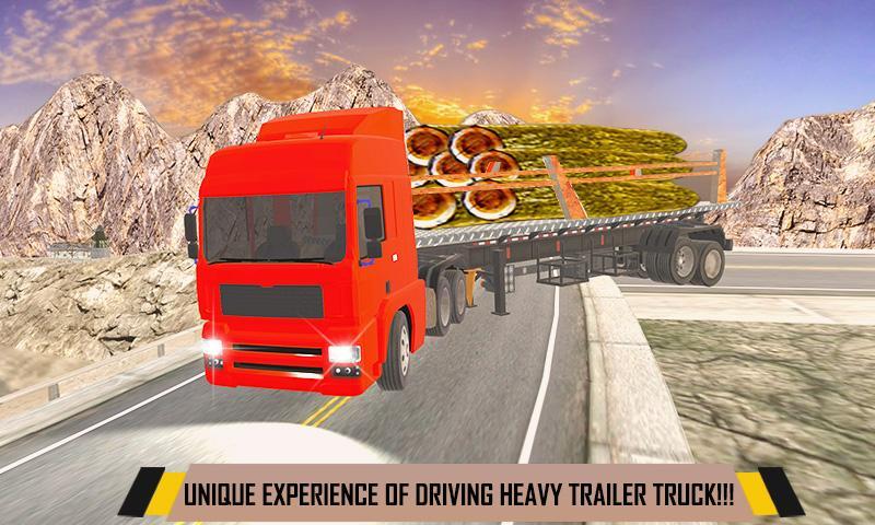 Log Transporter Crane Truck