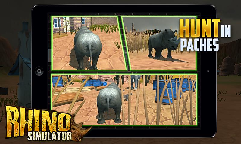 African Rhino Attack Simulator